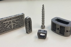 Additive Manufacturing Lumbar, Cervical interbody cages and pedicle screw